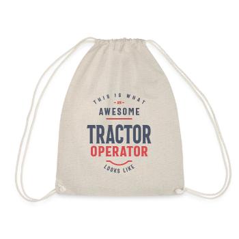 Tractor Operator - Drawstring Bag - nature - Front