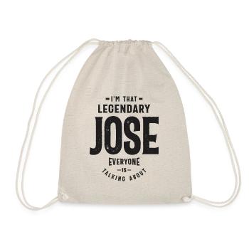 Jose Name Funny Personalized Birthday Jose - Drawstring Bag - nature - Front