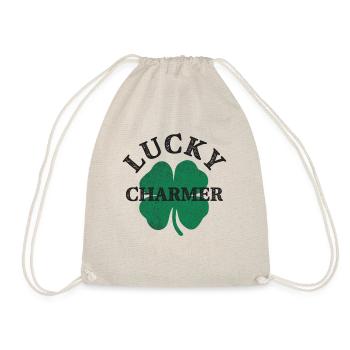 Lucky Charmer Funny St Patricks Day - Drawstring Bag - nature - Front