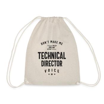 Technical Director Job Occupation Birthday Worker - Drawstring Bag - nature - Front