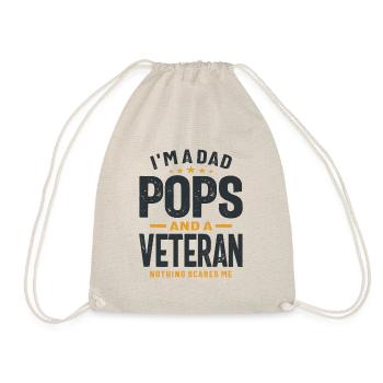 Papa Pops und Veteran, nichts macht mir Angst! - Turnbeutel - Natur - Vorne