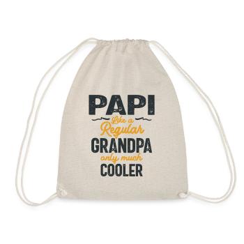Papi comme un grand-père ordinaire, seulement plus cool - père - Sac de sport léger - nature - Devant