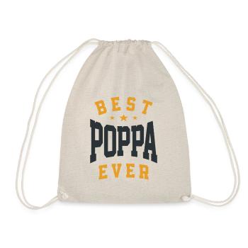 Best Poppa Ever - The Ultimate Dad Joke - Father's - Drawstring Bag - nature - Front