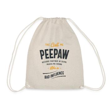 Appelez-moi Peepaw, pas partenaire dans le crime - Une blague de père - Sac de sport léger - nature - Devant