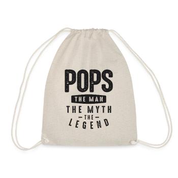 Pops The Man The Myth The Legend - Dad & Grandpa - Drawstring Bag - nature - Front