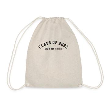 Classe de 2023 Signez ma chemise -Drôle - Sac de sport léger - nature - Devant