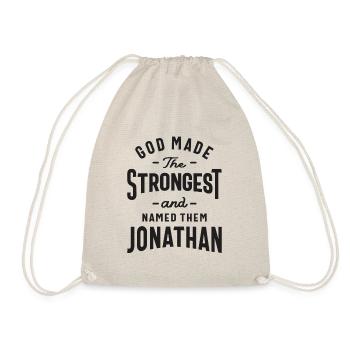 Gott genannt der Stärkste: Jonathan - Jonathan Name - Turnbeutel - Natur - Vorne