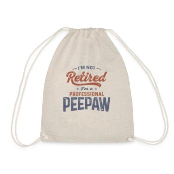 Peepaw Retirement Redefined - Grandparents Day - Drawstring Bag - nature - Front