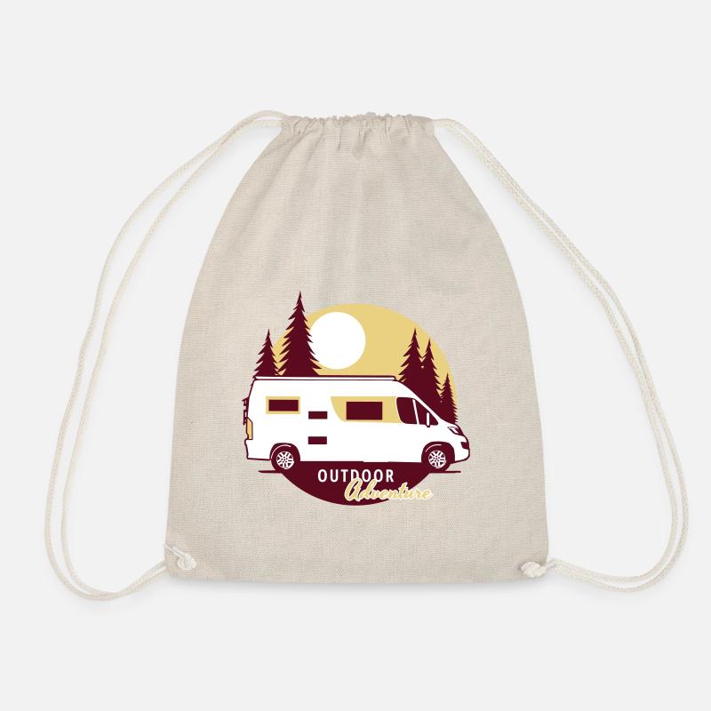 Wohnmobil Kastenwagen Camper Van Outdoor Adventure - Drawstring Bag - nature