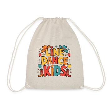 Line Dance Kids Kids Dancing Line Dance - Drawstring Bag - nature - Front