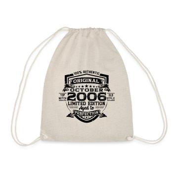 Original October 2006 16th Birthday Gift Cool - Drawstring Bag - nature - Front
