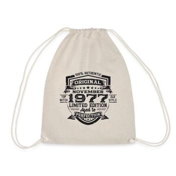 Original November 1977 45th birthday gift - Drawstring Bag - nature - Front