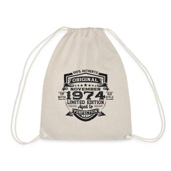 Original November 1974 48th birthday gift - Drawstring Bag - nature - Front