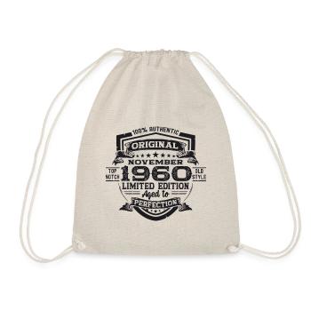 Original November 1960 62nd birthday gift - Drawstring Bag - nature - Front