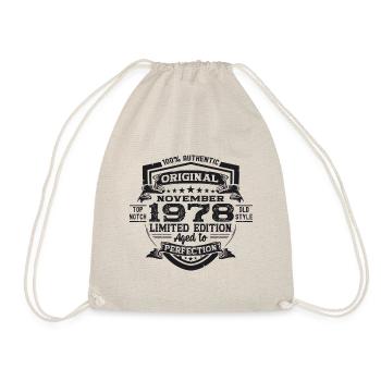 Original November 1978 44th Birthday Gift - Drawstring Bag - nature - Front