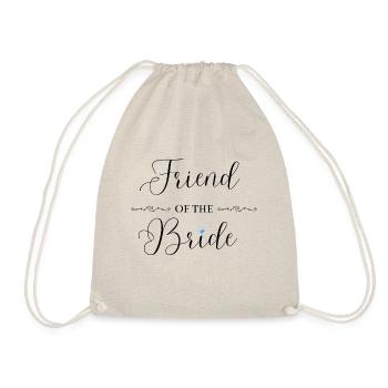 Friend/Friend of the Bride - Drawstring Bag - nature - Front
