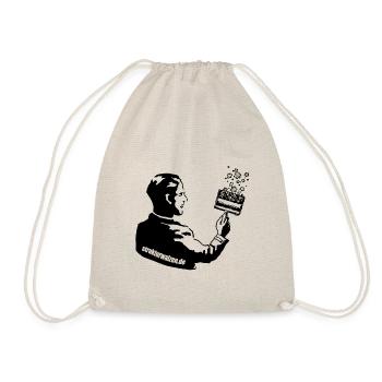 Structure Rollers Painter 50s Style - Drawstring Bag - nature - Front