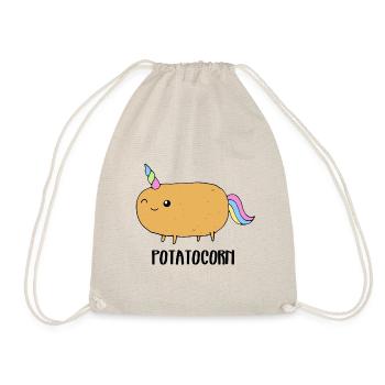 Mignonne Pomme De Terre (Pomme De Terre + Licorne) - Sac de sport léger - nature - Devant