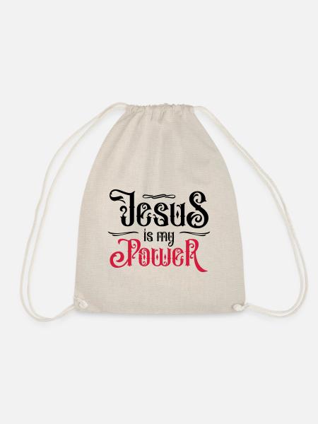 jesus christus power glaube - Turnbeutel - Natur