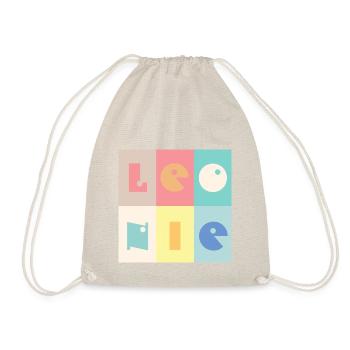 Leonie Baby Girl's Name Colorful - Drawstring Bag - nature - Front