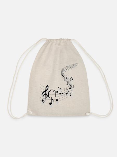 Music notes musician NEW DESIGN 2020 - Drawstring Bag - nature