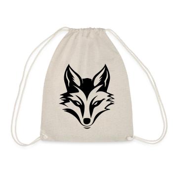 Fox Head Silhouette - Drawstring Bag - nature - Front