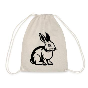 Ostern Symbol Hase - Turnbeutel - Natur - Vorne