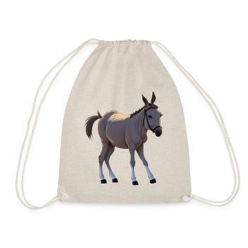 Seppel - petit âne têtu - Sac de sport léger - nature - Devant
