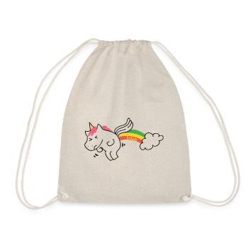 Exhale Unicorn Gifts. Be You Motivational.Unicorns - Drawstring Bag - nature - Front