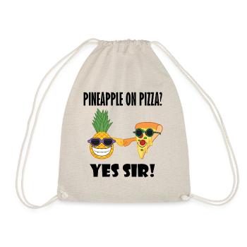 Pizza Chef Ananas Tropische Pizza Hawaii Chef - Turnbeutel - Natur - Vorne
