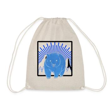 Wombat Wildlife Nature Adventure Cute Rodent - Drawstring Bag - nature - Front