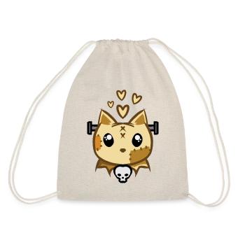 Halloween Zombie Cat - Drawstring Bag - nature - Back