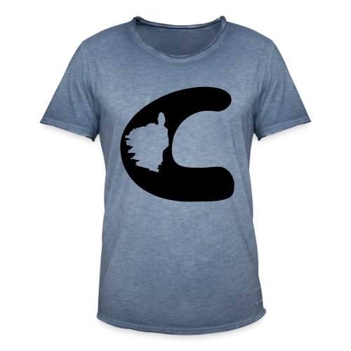 Lettre C Carte Corse - T-shirt vintage Homme