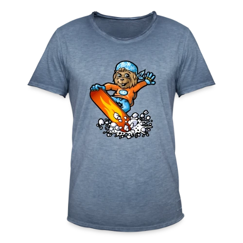 Marmotte Snowboard Fun - T-shirt vintage Homme