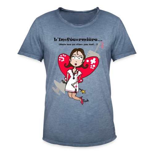 Inféermière Passionnée - T-shirt vintage Homme