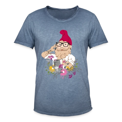 Jardinier Hipster - T-shirt vintage Homme