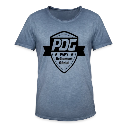 Papy PDG : Le Boss de la Famille - T-shirt vintage Homme