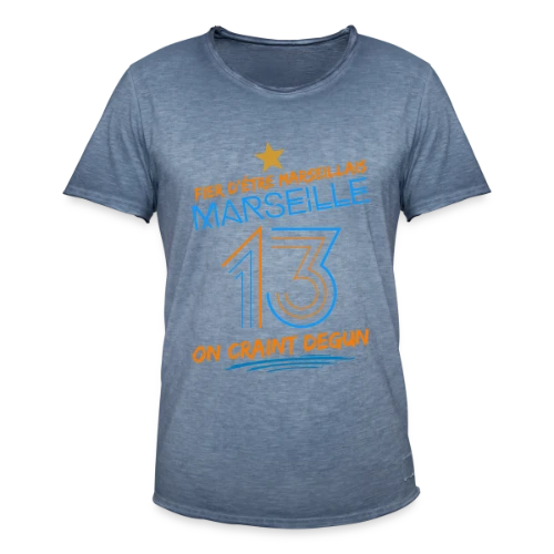 Fier Marseillais On Craint Degun - T-shirt vintage Homme