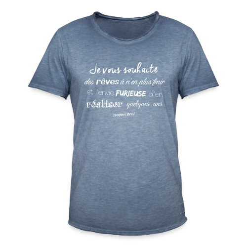 Douce Nuit, Beaux Rêves - T-shirt vintage Homme