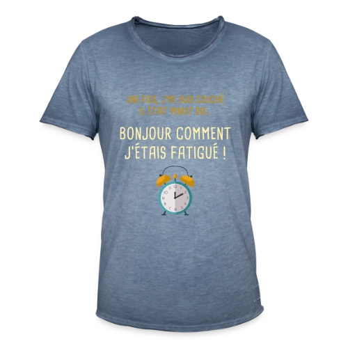 Minuit Dix : L'Heure Fatale du Coucher - T-shirt vintage Homme