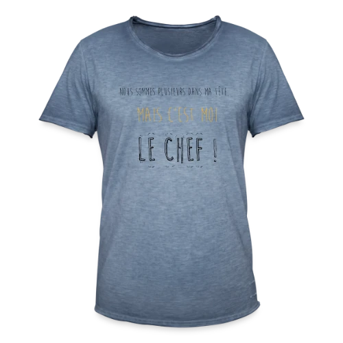 Le Chef dans Ma Tête - T-shirt vintage Homme