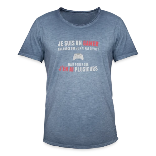 Gamer : Des Vies à Volonté - T-shirt vintage Homme
