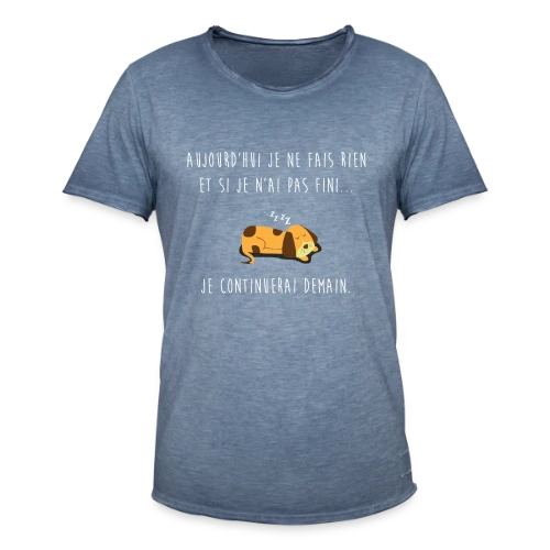 L'Art de Ne Rien Faire - T-shirt vintage Homme