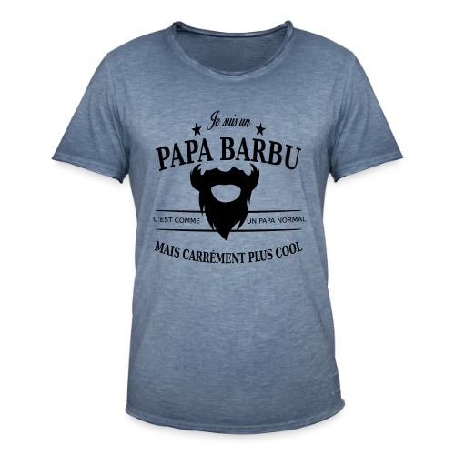Papa Stylé Barbu - T-shirt vintage Homme