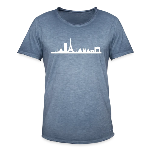 Silhouette Parisienne Élégante - T-shirt vintage Homme