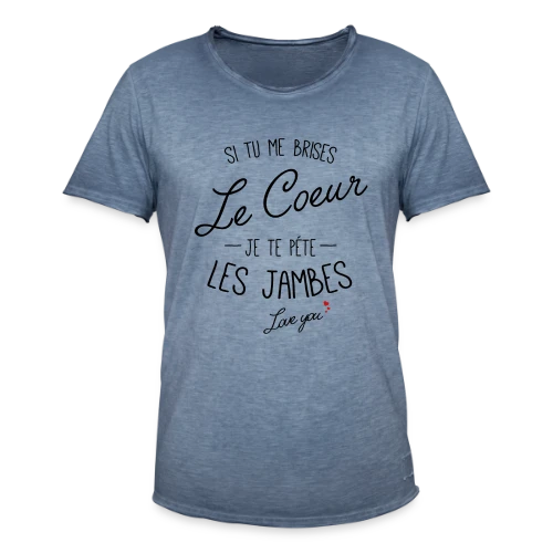 Cœur Brisé, Jambes Cassées ! - T-shirt vintage Homme