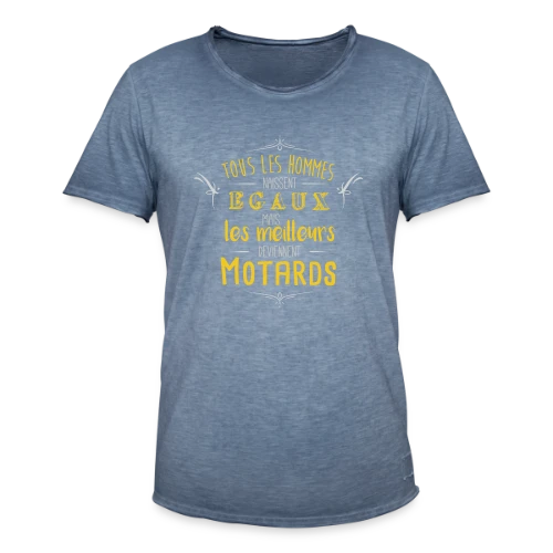 Seuls les Meilleurs Deviennent Motards - T-shirt vintage Homme