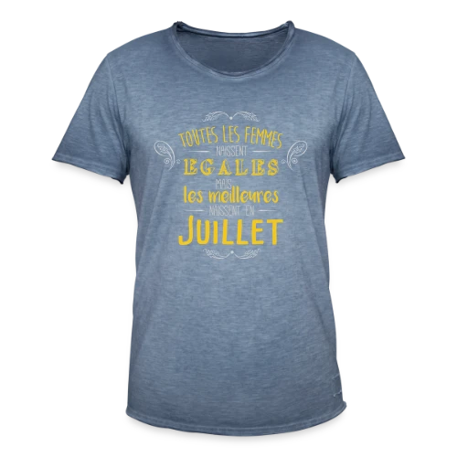 Reine de Juillet : Les Légendes Naissent en Été - T-shirt vintage Homme