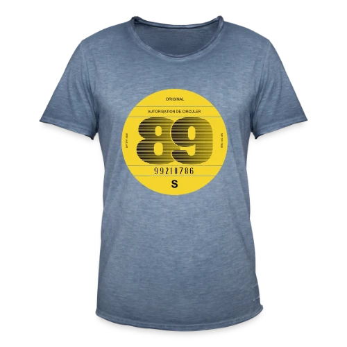 Voiture Vintage France 1989 - Esprit Rétro - T-shirt vintage Homme