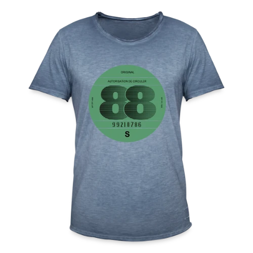 T-shirt "France 1988" | Automobile Rétro Vintage - T-shirt vintage Homme